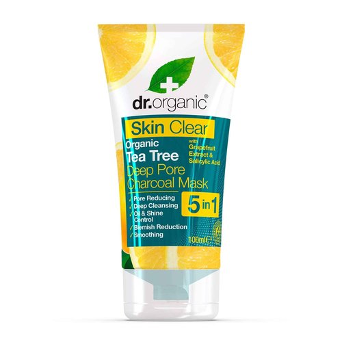 Dr Organic Skin Clear Deep Pore Charcoal Face Mask 100ml