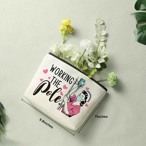 Decohim Funny Nurse Makeup Bag Cosmetic Bag Nurse Accessories for Work Nurse Gifts for Women Nurse Supplies for Nursing Student Friends Sister Bestie Coworker Birthday Chirstmas