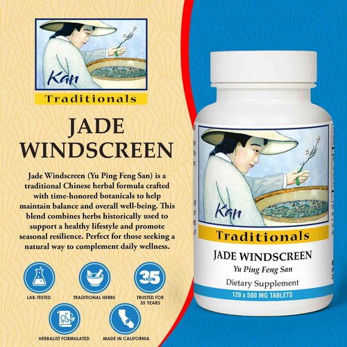 Kan Herbs - Jade Windscreen 120 tabs