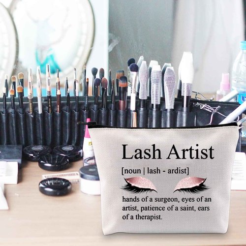POFULL Lash Artist Gift MakeUp Gift Beauty Lashes Girl Gift Makeup Artist Gifts Eyelashes Artist Gift (Lash Artist bag)