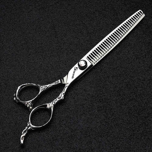 6/7/8 Inch Professional Hair Clippers, Japan 440C Cobalt Alloy Hair Clippers, Hair Clipper for Weight Loss (7 Inch Thin Scissors-AA)