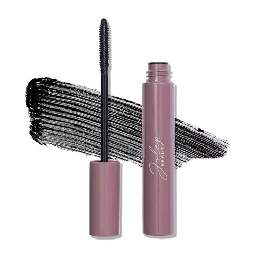 Julep 2-in-1 Eyebrow Pencil & Tinted Brow Gel - Dark Brown (Waterproof, All Day Hold) + Length Matters Buildable Lengthening Lash Mascara - Black