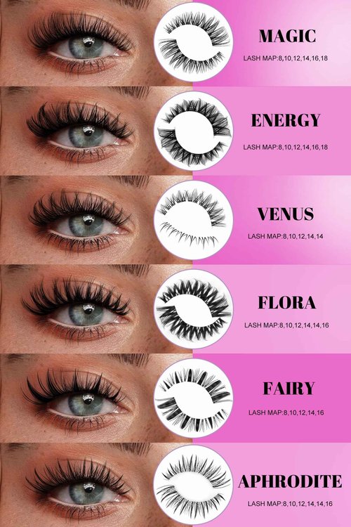 Flora Lash Clusters Kit Wispy Fluffy 8-18mm Hybrid Volume Eyelashes Cluster Extension Kit D Curl Individual DIY False Lash Extension Kit with Lash Bond and Seal, Thin Invisible Black Lash Band