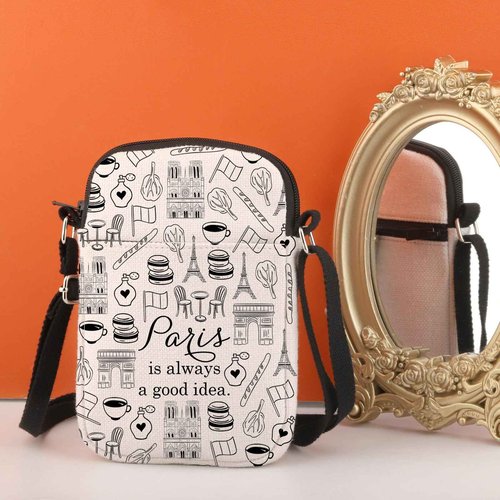 Paris Travel Gift City Skyline Is Always A Good Idea Zipper Pouch Makeup Bag (Paris CR)