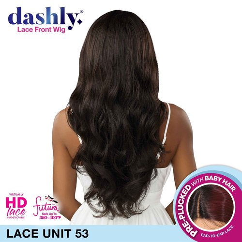 Sensationnel Dashly Lace Front Wig - Unit 53 Hand Tied Laceparting Ear to Ear Synthetic (BALAYAGEDARKCHERRY)