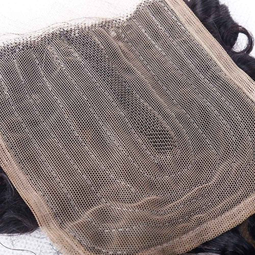 Peruvian Curly Hair Bundles Short Bob Wavy Curly Human Hair Bundles with Closure 10A Ocean Weave 6 Bundles with Closure 25g/Bundle(8"x6+8") Unprocessed Virgin Hair Bundle Natural Color