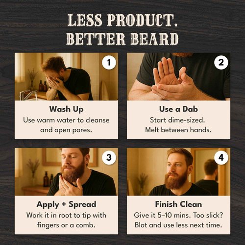 Bronmans Beef Tallow Beard Butter for Men - 4oz - Hydrating Sandalwood Beard and Skin Balm with Shea Butter - Deeply Moisturizing Tallow