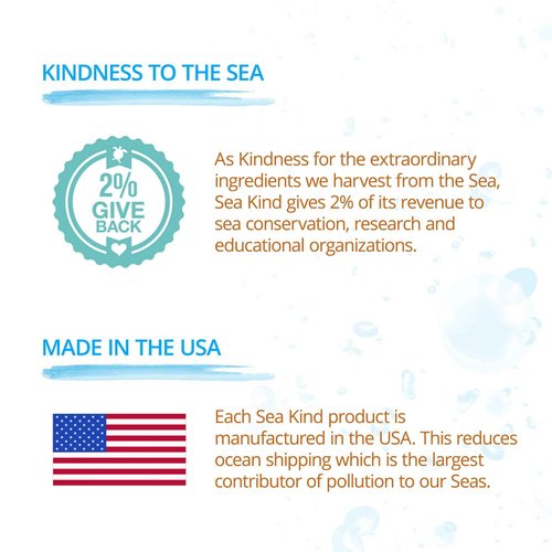 Sea Kind All Natural Hydrate Ocean Breeze Sea Plant Hand and Body Lotion for Women and Men, Essential Oil Scent, 16 Fl Oz, Non Comedogenic, Vegan Moisturizer for Dry and Sensitive Skin, No Parabens