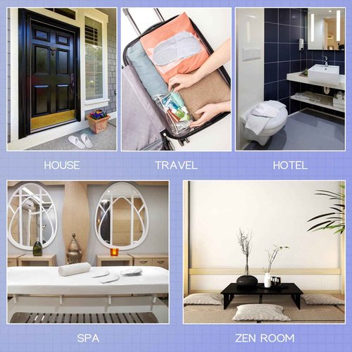 Jecery 40 Pairs Disposable House Slippers for Guests Bulk Slipper Pack for Hotel Spa Travel Shoeless Home White Closed Toe