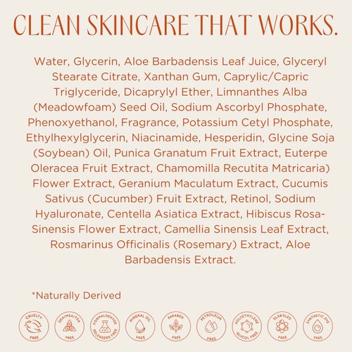 InstaNatural Retinol Serum for Face with Niacinamide, Vitamin C, and Hyaluronic Acid, Anti Aging for Firmer Skin, Lines & Wrinkles & Brightening Serum