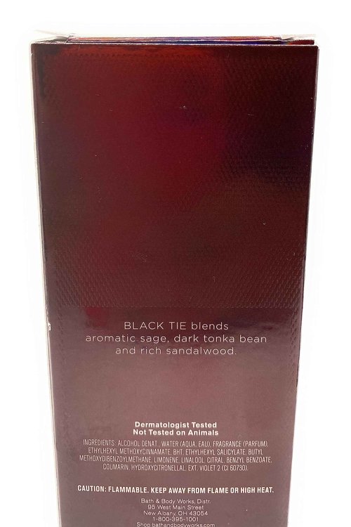 Bath & Body Works Black Tie Men's Fragrance 3.4 Ounces Cologne Spray