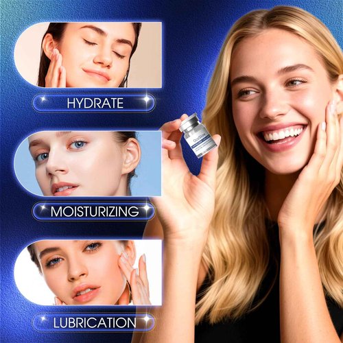 Freeze Dried Collagen for Face, Anti-Wrinkle Freeze Dried Nano Silk Collagen, Stem Cell Serum, Instant Face and Eye Lift (1set)