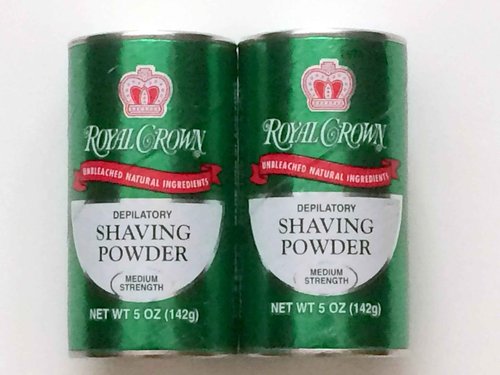 ROYAL CROWN Shaving Powder with Lemon-Lime Fragrance 5oz (Pack of 2)