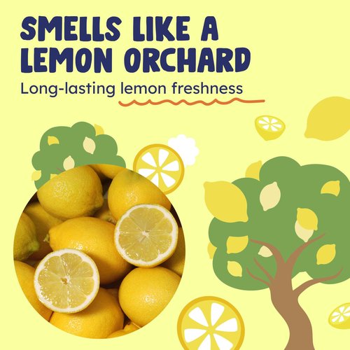 Originally Yellow Plant-Based Hand Soap All Natural Infused with Organic Lemon | Gentle Natural Hand Soap | Pet & Baby-Safe Soap, 16 Fl Oz (3-Pack)