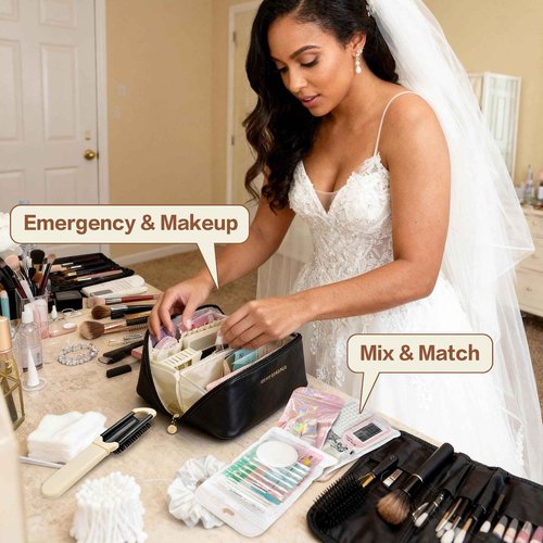 Wedding Emergency Kit | 300+ Piece Bridal Emergency Kit for Wedding Day, 33 Tool Types & Cosmetic Bag