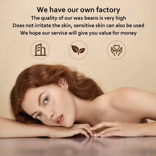 EarayWax Waxing Kit for Women Men, Wax Warmer Hair Removal at Home with Hard Wax Beads & Silicone Pot, Suitable for Sensitive Skin Brazilian Bikini, Facial, Underarms, Legs, Full body
