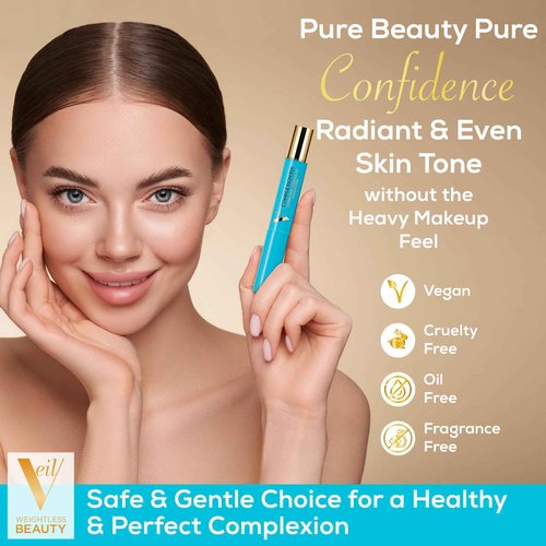 Veil Cosmetics - Complexion Fix Concealer - Liquid Concealer for Under Eye + Dark Circles - Highlight, Contour, Correct - Anti-Aging - Vegan Makeup Pen - Hydrating Lightweight (4N Tan Neutral)