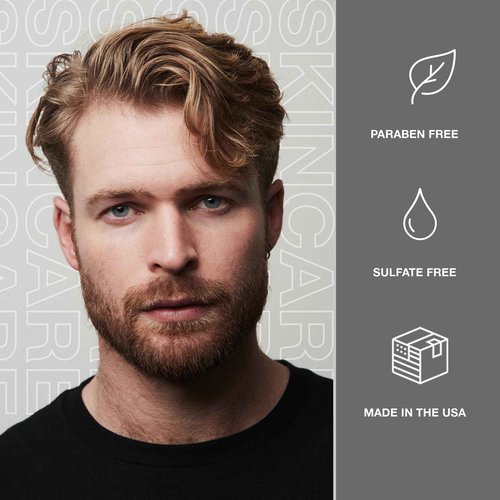 CRVFT 2-Step Men’s Facial Care Kit | Aloe Vera Face Wash 3oz | Hyaluronic Moisturizer 1oz | 2 Piece Complete Daily Face Care Routine | Look + Feel Your Best [Scented]