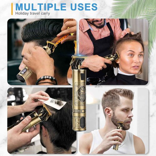 pynogeez Men Professional Hair Clipper, Men's Cordless Hair Clipper, Suitable for haircutting and Beauty. Home use Rechargeable Hair Trimming Set