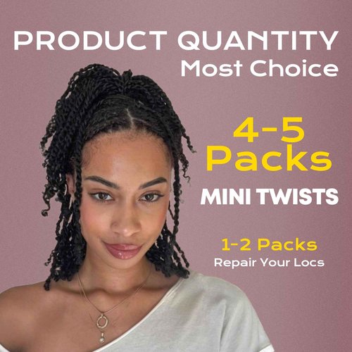 BLL Afro Kinkys Bulk Human Hair, 16 Inch 50g/Pack, 100% Human Hair for Mini Twist Braiding Dreadlock Loc Extensions Afro Kinky Curly Hair Bulk (1B, 16 Inch Pack Of 1)