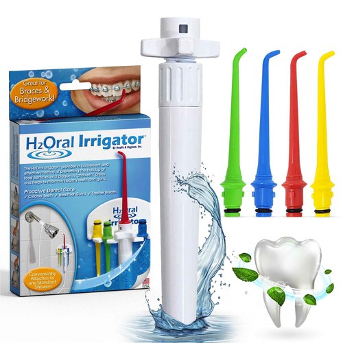 Oral Irrigator Shower Dental Care System | Advanced Shower Water Flosser for Healthy Gums and Teeth | Shower Flosser | Dental Water Flosser for Superior Dental Hygiene at Home | Made in U.S.A.
