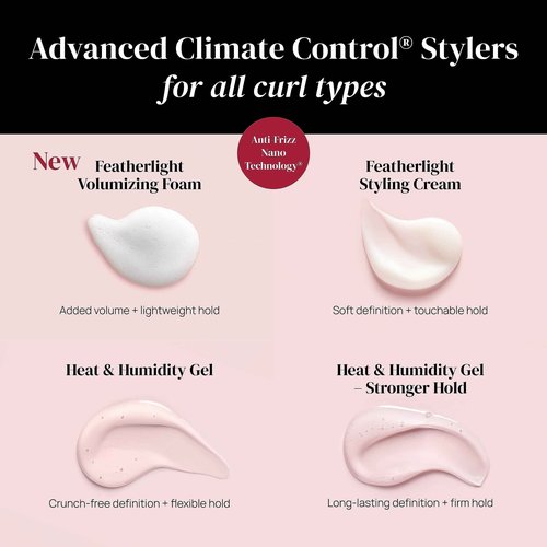 Ouidad Advanced Climate Control Heat & Humidity Styling Kit, Holiday Gift for Curly Hair, Anti-Frizz Formula Locks in Moisture & Blocks Humidity, Flexible Long-Lasting Hold, No Parabens or Sulfates
