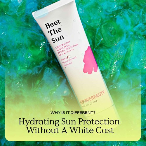 KraveBeauty Beet The Sun SPF 40 Duo – Korean-Inspired Daily Broad Spectrum Sunscreen, Non-Greasy, No White Cast, Vegan & Cruelty-Free, 1.7 fl oz x2