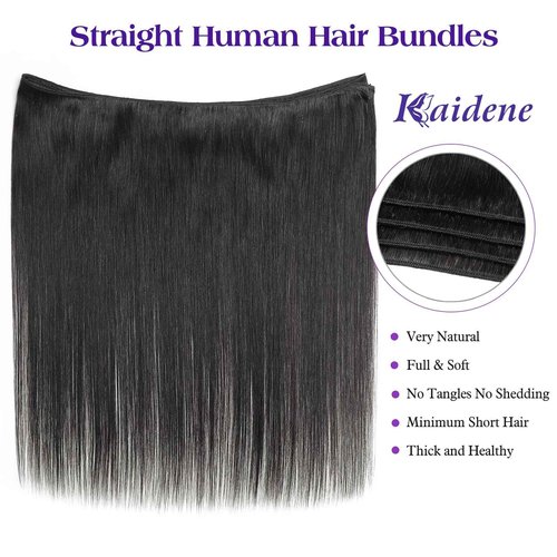 12A Straight Bundles Human Hair 20 Inch Brazilian Virgin Hair Single Human Hair Bundles Soft Glossy Sew In Hair Extensions For Black Woman