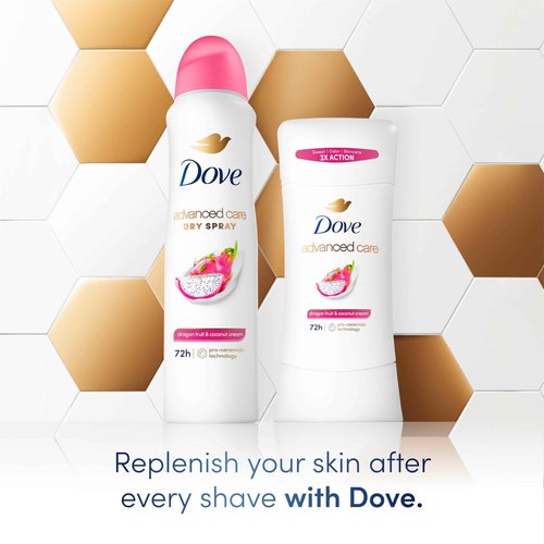 Dove Advanced Care Antiperspirant Deodorant Spray for Women 3 Pack Dragon Fruit & Coconut Cream 72 hour sweat and odor protection 3.8oz