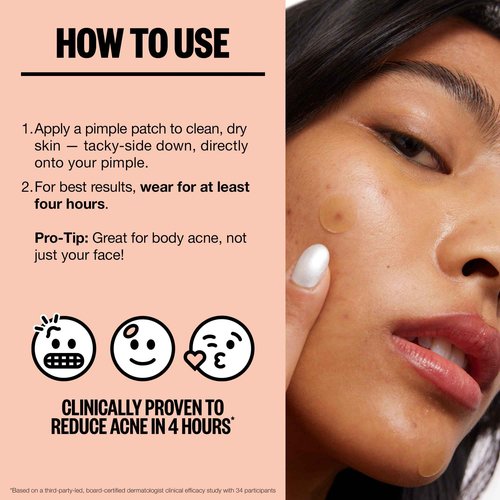 PEACE OUT Acne Healing Dots Helps Clear Blemishes Overnight, Fast Acting Hydrocolloid Pimple Patches for Breakouts with Salicylic Acid, Retinol and Aloe Vera, Award Winning Skincare Solution 40 Count