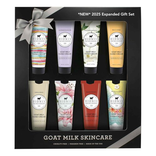 Dionis Goat Milk Skincare 8 Piece Hand Cream Gift Sets - Assorted Scented Travel Size Hand Creams In a Gift Box - Mini Hand Lotion Self Care, Cruelty Free Lotion For Dry Skin, Expanded Hand Cream 2025