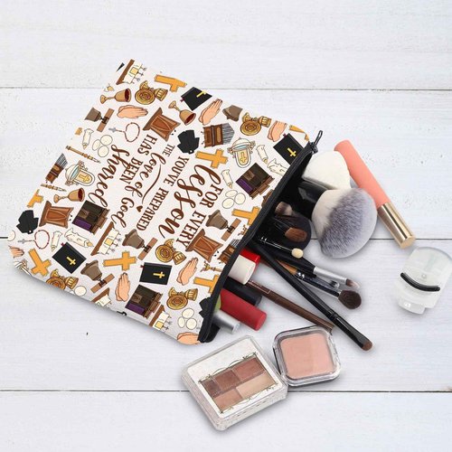 G2TUP Sunday Church Teacher Gift Christian Teacher Appreciation Cosmetic Bag For Every Lesson You've Prepared the Love of God (Every Lesson New)