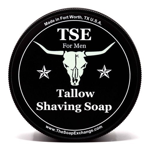 TSE for Men Nag Champa Shaving Soap with Tallow and Shea Butter. Natural Ingredients for Rich Lather and a Smooth Comfortable Shave. Artisan 4.5 oz Semi-Soft Italian Style. Made in the USA.