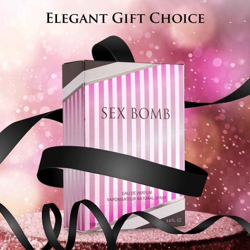 Sx Bomb for Women Eau De Parfum - Blend of Floral & Fruity Accords - Neutral Base Notes of Oakmoss, Musk & Wood - Sweet Everyday Fragrance - Elegant 100ml Bottle - Natural & Paraben Free