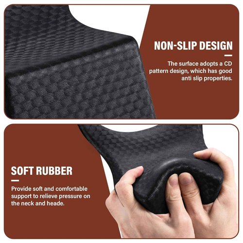 Noverlife Shampoo Bowl Neck Cushion, Salon Neck Rest Gel Cushion Soft Rubber Salon Shampoo Bowl Pillow, Neck Rest Cushion Neck Rest for Shampoo Hair Washing Sink Neck Support for Hair Salon Spa