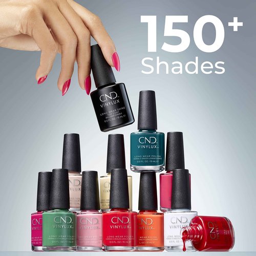 CND Vinylux Longwear Metallic Nail Polish, Gel-like Shine & Chip Resistant Color, 0.5 Fl Oz (Pack of 2)