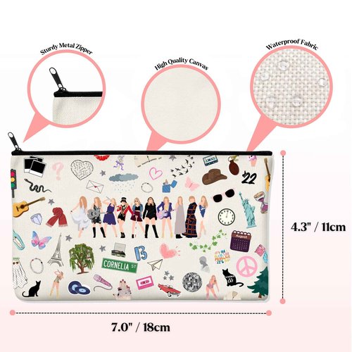 Echoglimmer 20 PCS Makeup Bag, Party Favors, Goodie Bags, Party Supplies, Fans Makeup Bag, Decorations Gift Bag, Birthday Party Favors, Party Bags - T3