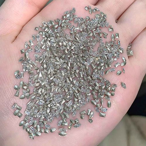 SILPECWEE Shiny Zircon Rhinestones for Nails 2-3mm Mini Nail Rhinestones Diamonds 3D Pointed Bottom Nail Crystals Nail Gems and Charms for Nails Design Nail Decorations for Craft Nail Supplies