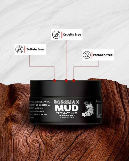 Bossman Jelly Beard Oil 4 oz + Mustache Wax for Men 1 oz Bundle | Natural, Organic, and Easy-to-Apply Styling Products – Made in the USA