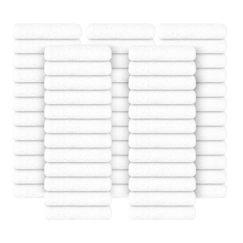 Tens Towels Pack of 60 Washcloths, 12 x 12 Inches, Lighter Weight, Quick to Dry, Super Soft & Absorbent, Gentle Face Towels, Hotel Quality, Perfect for Bathroom, Gym, Spa (White, 60 Pack)