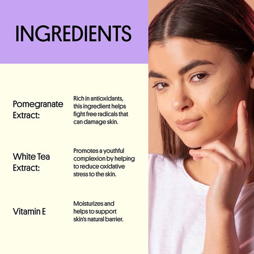Winky Lux White Tea Tinted Moisturizer SPF 30 - Buildable Coverage with Facial SPF, Lightweight Sunscreen for Face, Naturally Radiant Finish, Long Lasting Coverage with Vitamin E, Deep Plus