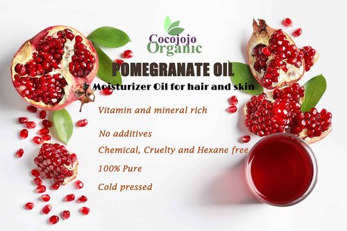 cocojojo Pomegranate Oil 100% Pure Seed Oil Cold Pressed 16 oz Unrefined Skin Hair Nails Cuticles Premium Grade Bulk