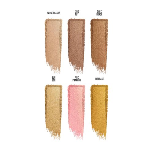 Jeffree Star Cosmetics 24K Skin Frost Palette, 6 Highlighter Shades, 10 Year Anniversary Edition, 0.24 oz Each