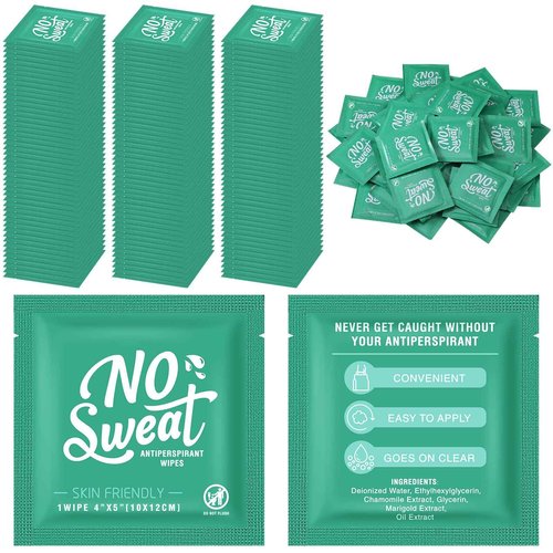 Timgle 150 Pcs Mini Travel Deodorant Wipes Individually Wrapped Armpit Antiperspirant Deodorant Sweat Body Wipes for Women Men Teens Sports Travel Clean Skin Underarm Excessive Sweating(Fresh)