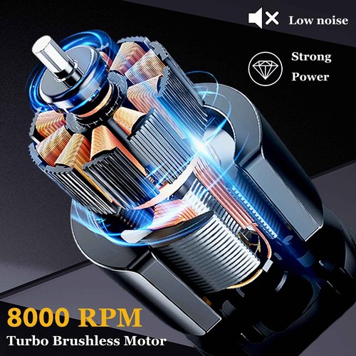 KEMEI 1677 Beard Trimmer for Men, Professional Hair Clippers, Cordless Barber Clipper with LED Display, DLC T-Blade Hair Trimmer, 8000 RPM Turbo Brushless Motor