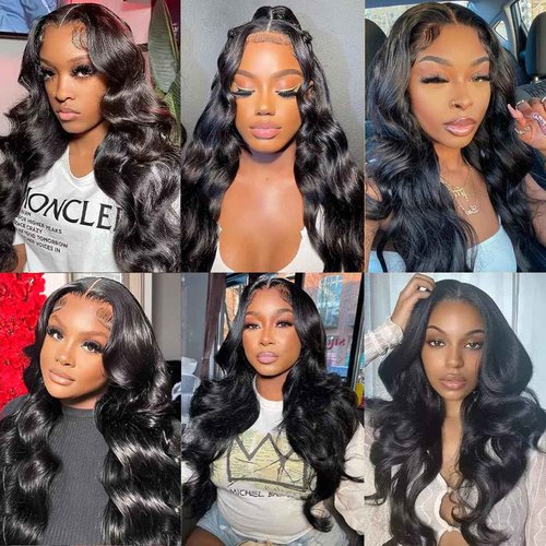 Smoothair 4x4 Lace Closure Body Wave Lace Front Human Hair 18 Inch Ear to Ear HD Frontal Closures Human Hair Extensions for Black Women Free Part 150% Density Natural Black Color