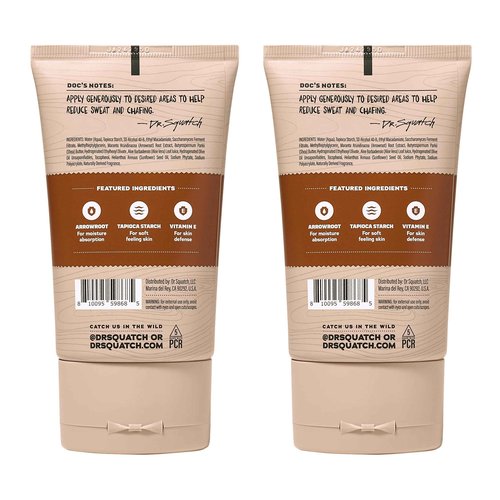 Dr. Squatch Precision Deo Dry Lotion - No Mess Body Powder Lotion for Men - Made With Natural Ingredients - 2 Pack Wood Barrel Bourbon