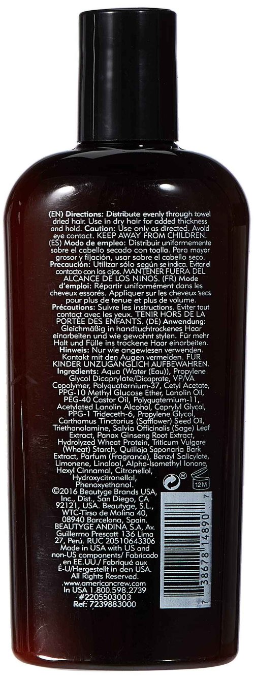 AMERICAN CREW Men's Hair Texture Lotion with Light Hold & Low Shine, 8.4 oz & Men's Fiber Cream with Medium Hold & Natural Shine, 3.3 oz