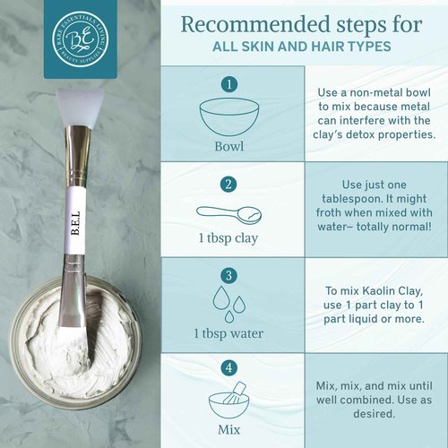 Bare Essentials Living - White Kaolin Clay Powder (5 lb) 100% Natural White Powdered Clay for Seed Bombs, White Clay Mask, DIY Spa, Soap, Bath Bomb, Deodorant, Can be Used as Kaolin Clay for Gardening