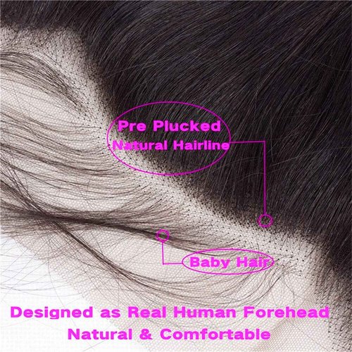 13x4 Lace Frontal Closure Body Wave Frontal Ear to Ear HD Lace Frontal Human Hair 100% Brazilian Virgin Human Hair Closure 18 Inch Frontals Hair Pieces for Women Free Part 150% Density